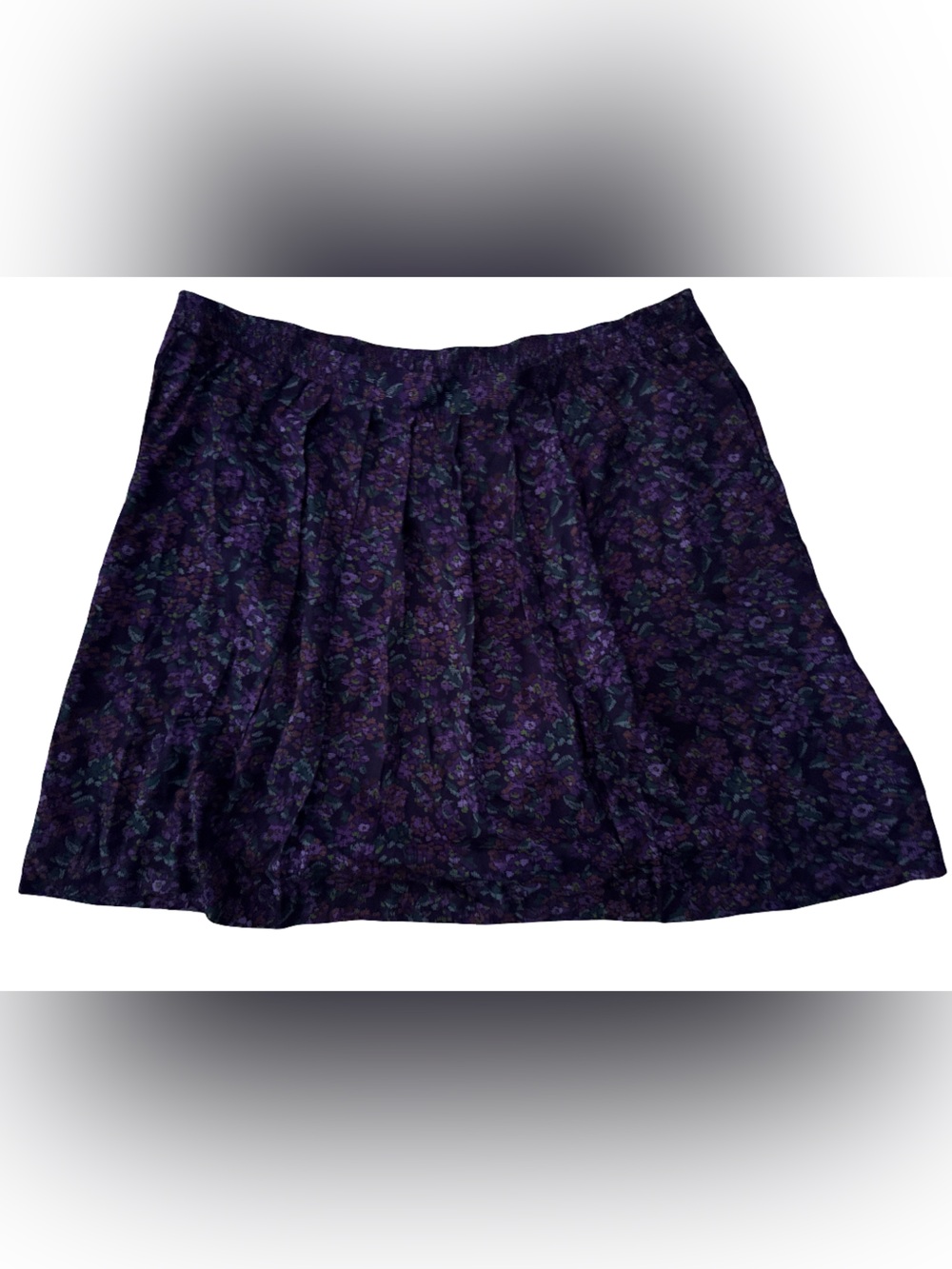 Pendleton Purple Floral A-Line Skirt